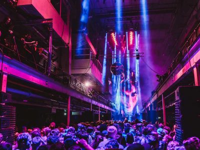 Crowd shot from Printworks, London