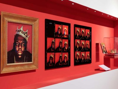 Biggie Smalls portrait in Contact High Exhibition