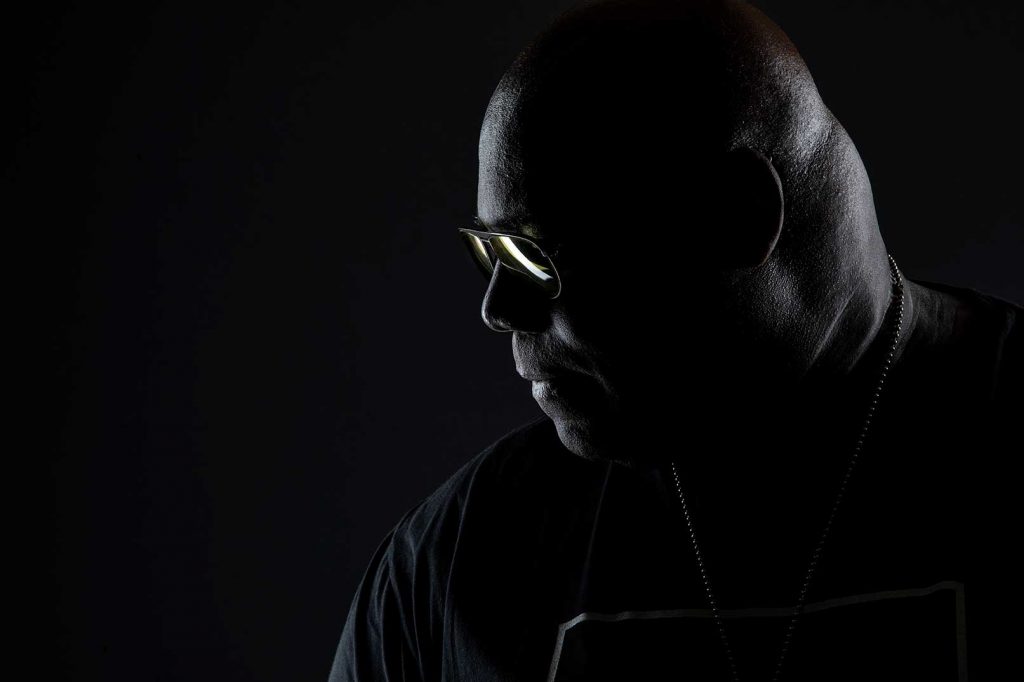 Carl Cox black and white photo by Dan Reid