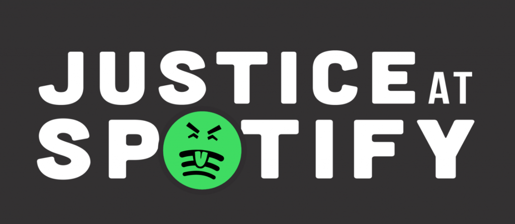 Justice at Spotify logo