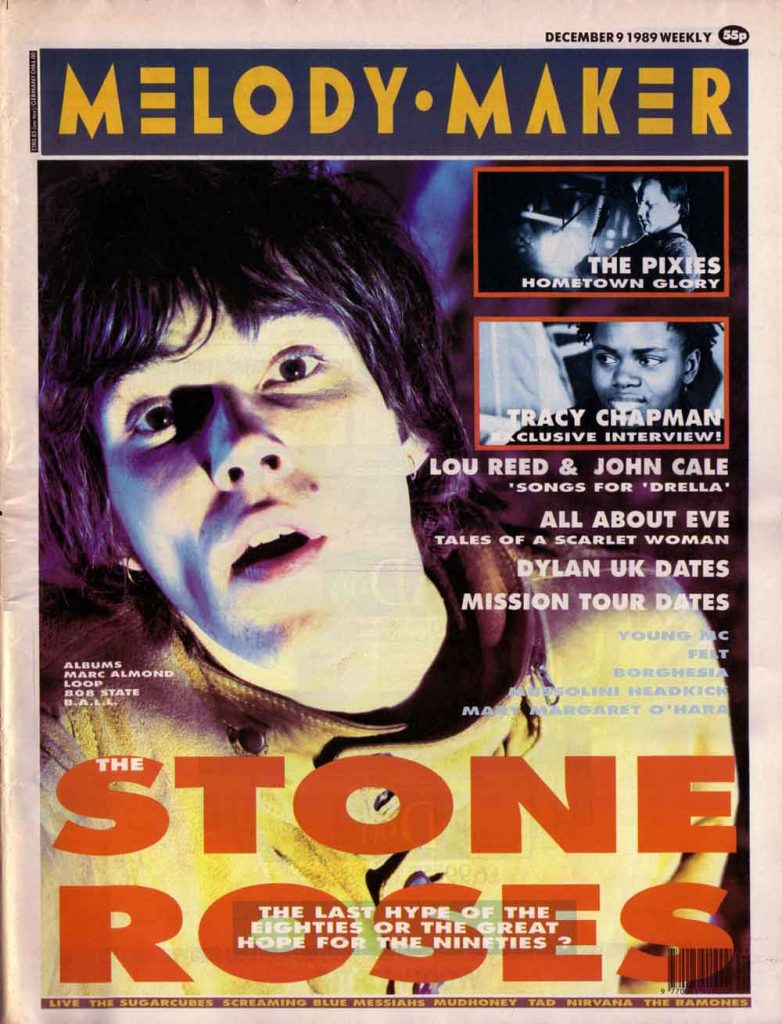 Ian Brown on cover of 1989 Melody Maker