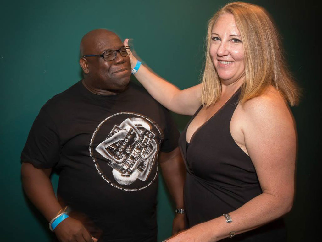 Sara Cooper with Carl Cox