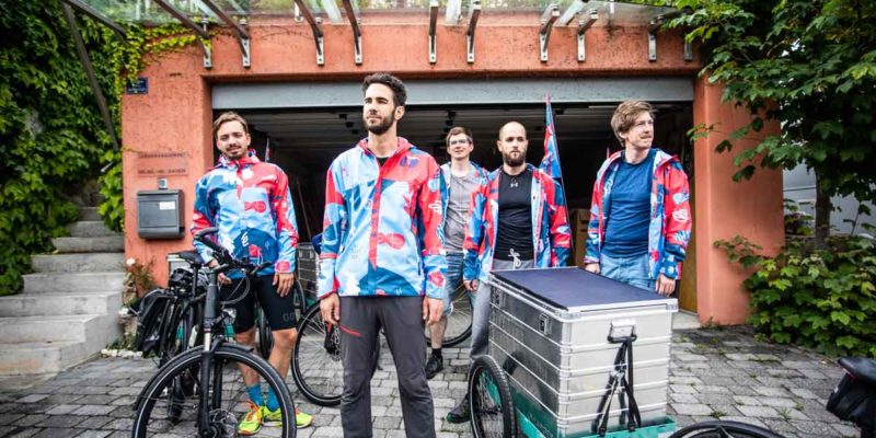 Manu Delago and his ReCycling tour team