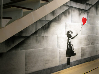 Banksy artwork Girl with Balloon in Dubai