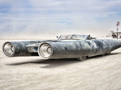 Burning Man Cadillac Rocket Car