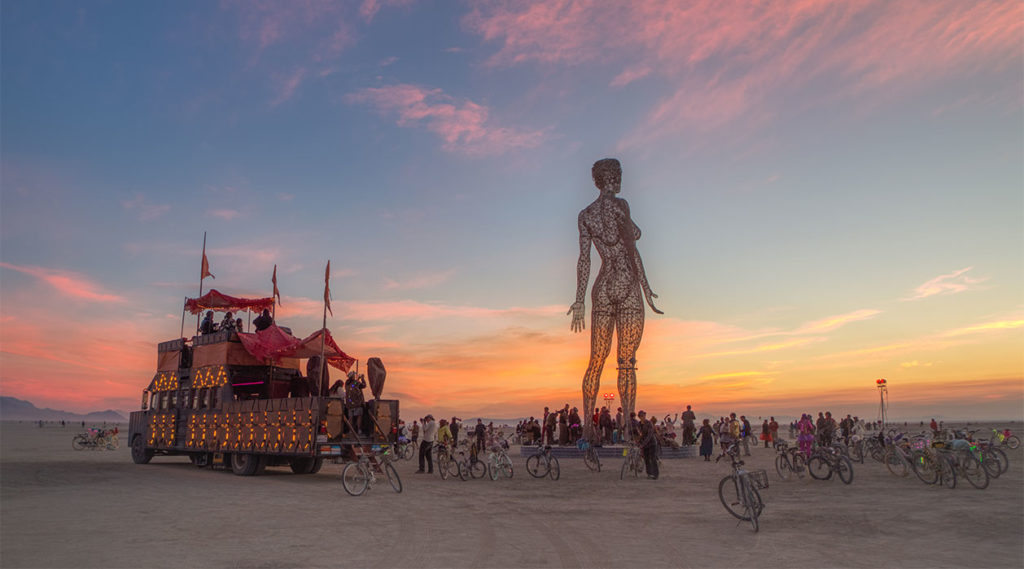 Burning Man sculpture R-Evolution